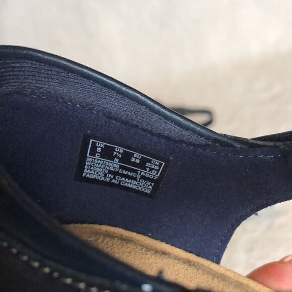 Clarks Collection Leather Heeled Mary-Janes Emily Rae 7.5 narrow - Picture 8 of 9